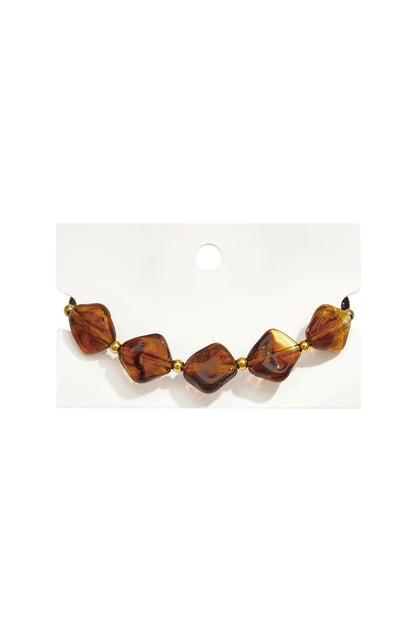 Acryl kralenarmbanden met geometrische vormen, casual, alledaagse, eenvoudige serie, dames sieraden