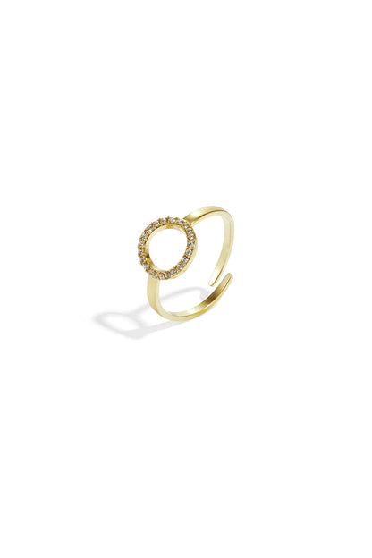 Roestvrijstalen minimalistische ringen cirkel Casual Dagelijks Eenvoudig Serie Dames sieraden