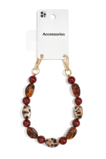 Telefoonketting met onregelmatige vorm, gemaakt van acryl, dagelijkse accessoires