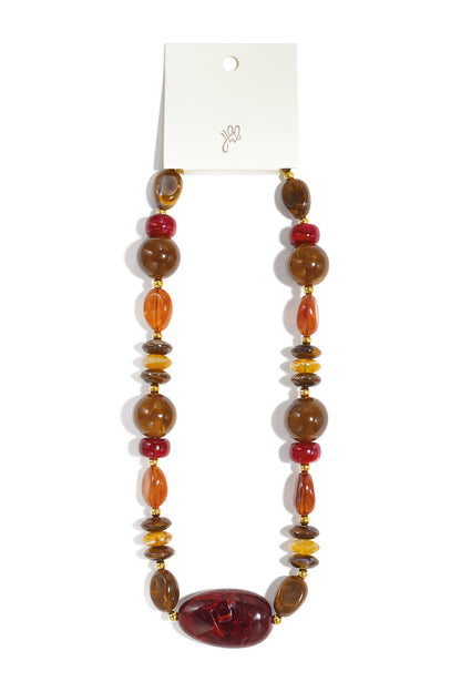 Acryl kralenkettingen met onregelmatige vorm, casual, alledaagse, eenvoudige serie, dames sieraden
