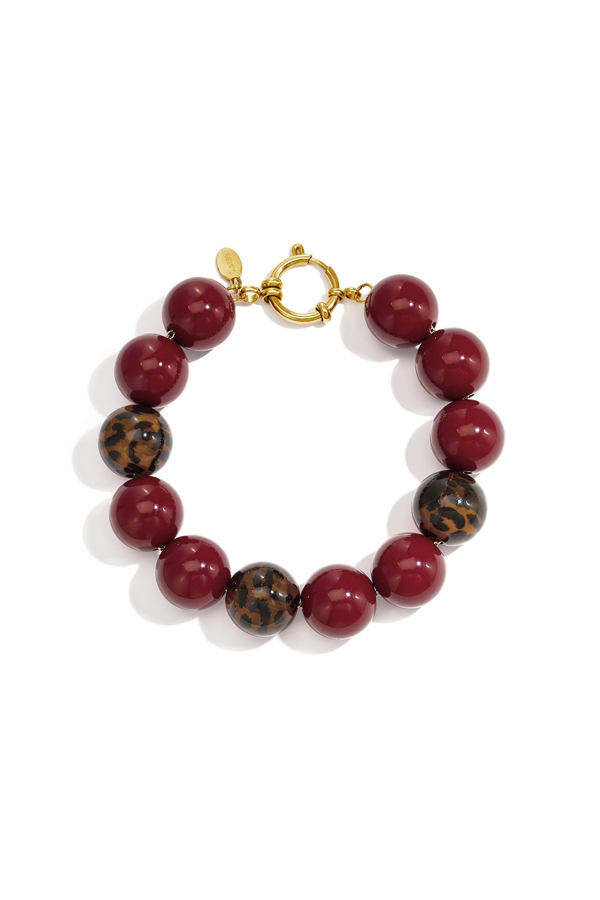 Acryl kralenarmbanden met luipaardprint, eenvoudige dagelijkse serie, dames sieraden