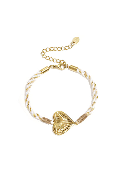 Armbanden met touwbedeltjes, bloemenmotief, casual, vakantie/strand, romantische serie, damessieraden