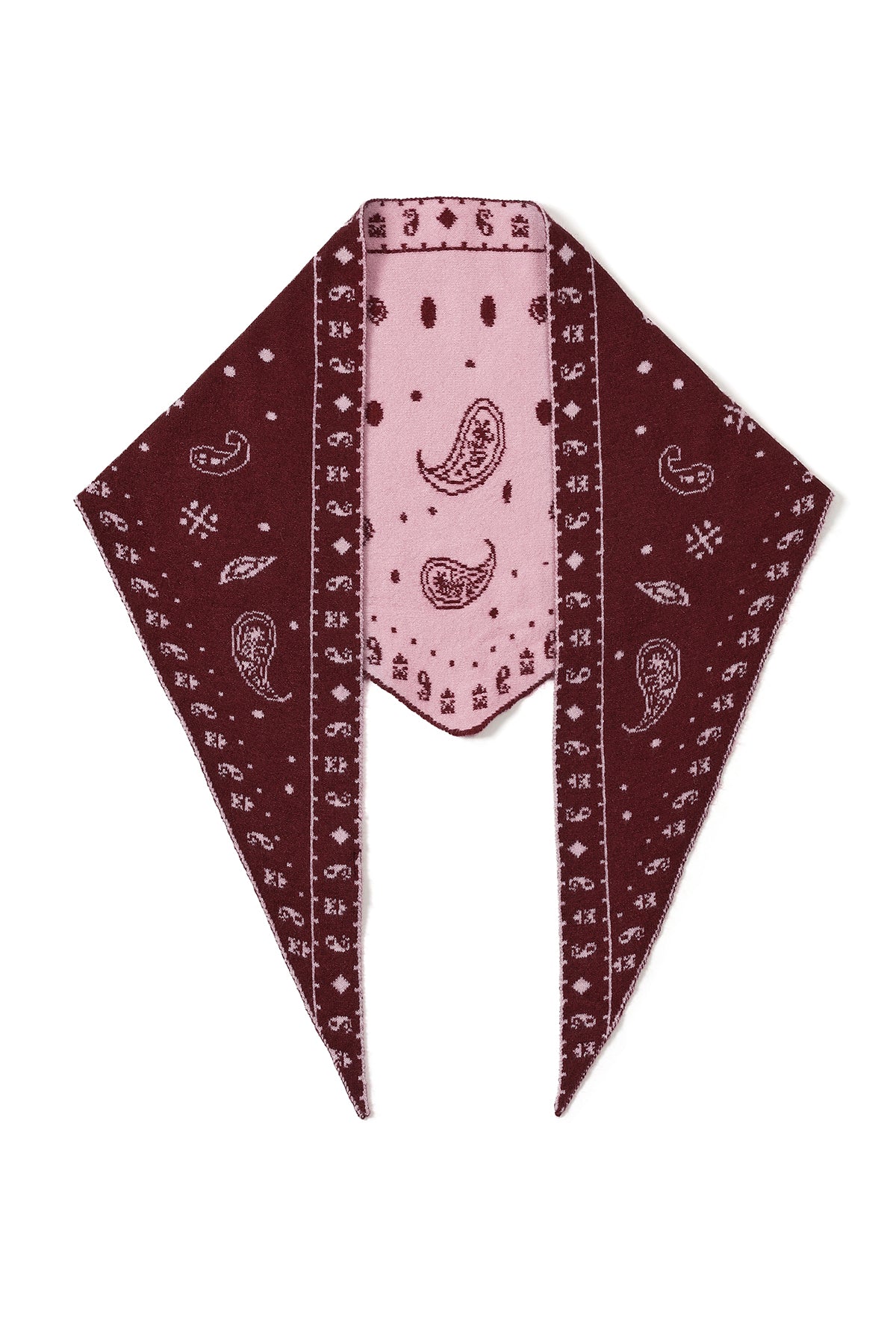 Driehoekige sjaals met paisley-patroon, eenvoudige wollen sjaals, dagelijkse accessoires