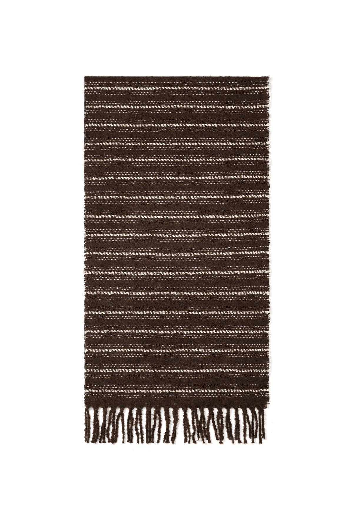 Wintersjaals met strepen, eenvoudig, polyester, geschikt voor dagelijks gebruik.