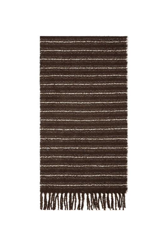 Wintersjaals met strepen, eenvoudig, polyester, geschikt voor dagelijks gebruik.