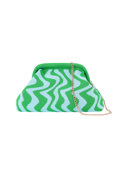 Grafische strandclutch
