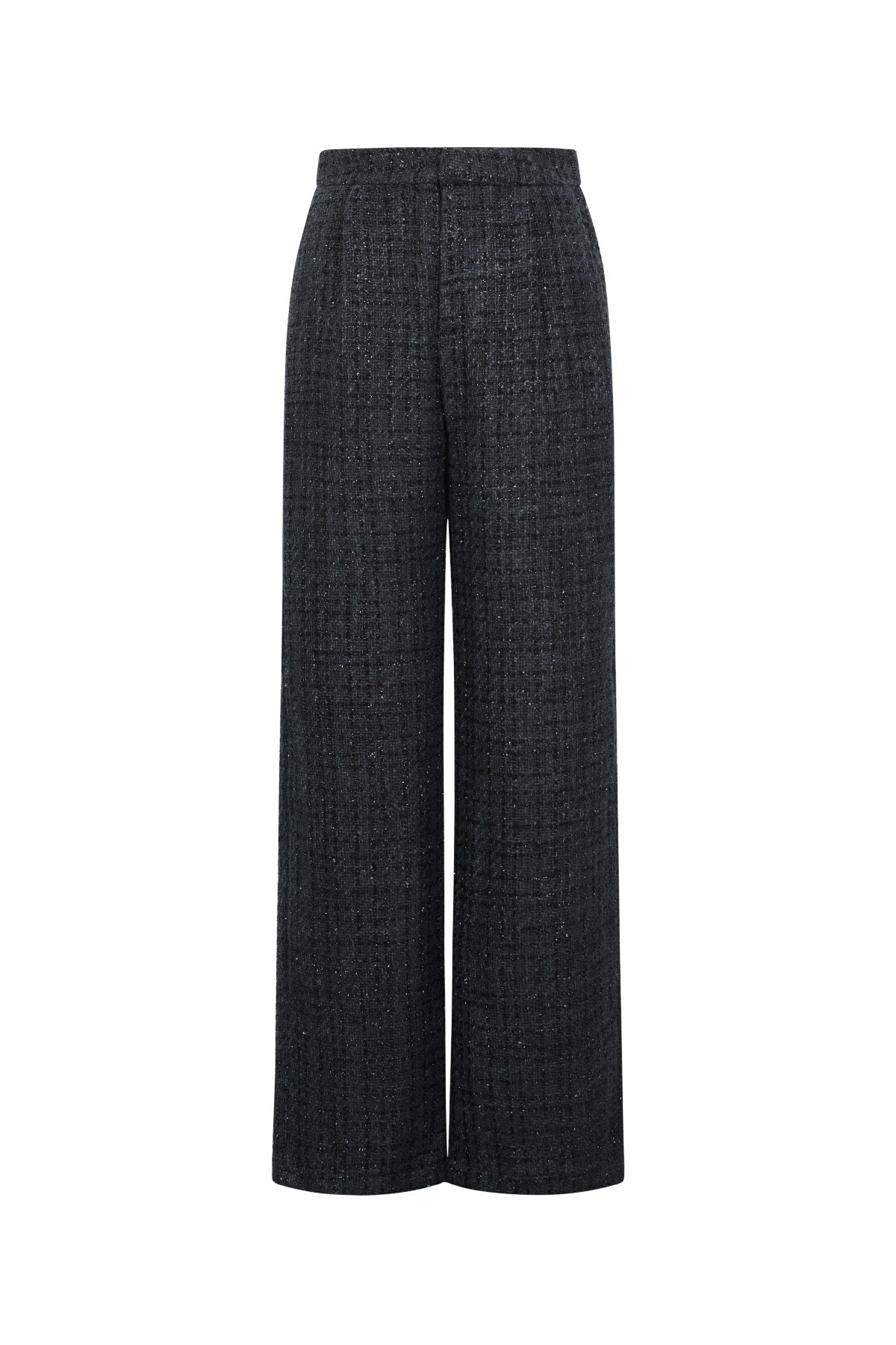 Geweven Polyestervezel Vrouwen Rechte Broeken Elegante Ruitjes Herfst/Winter