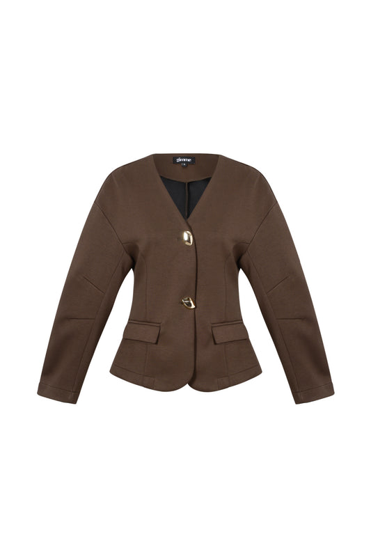 Geweven Polyestervezel Damespakset Elegante Solide Kleur Herfst/Winter