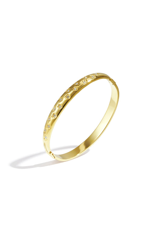 Armbanden van roestvrij staal met stippen, casual, dagelijks, eenvoudig, serie, damessieraden