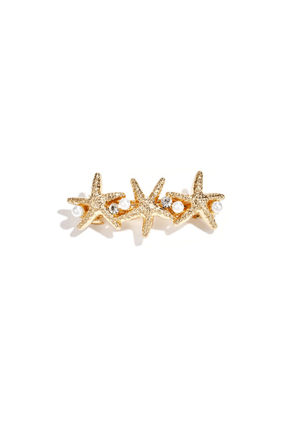 Haarclips met zeestermotief, vakantieaccessoires van legering, dagelijkse accessoires