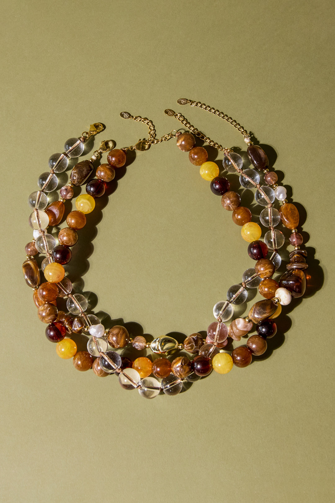 Acryl kralenkettingen, ronde, casual, dagelijkse, eenvoudige serie, dames sieraden