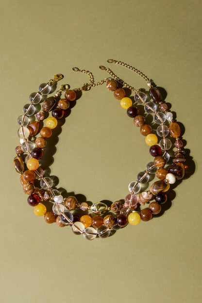 Acryl kralenkettingen, ronde, casual, dagelijkse, eenvoudige serie, dames sieraden