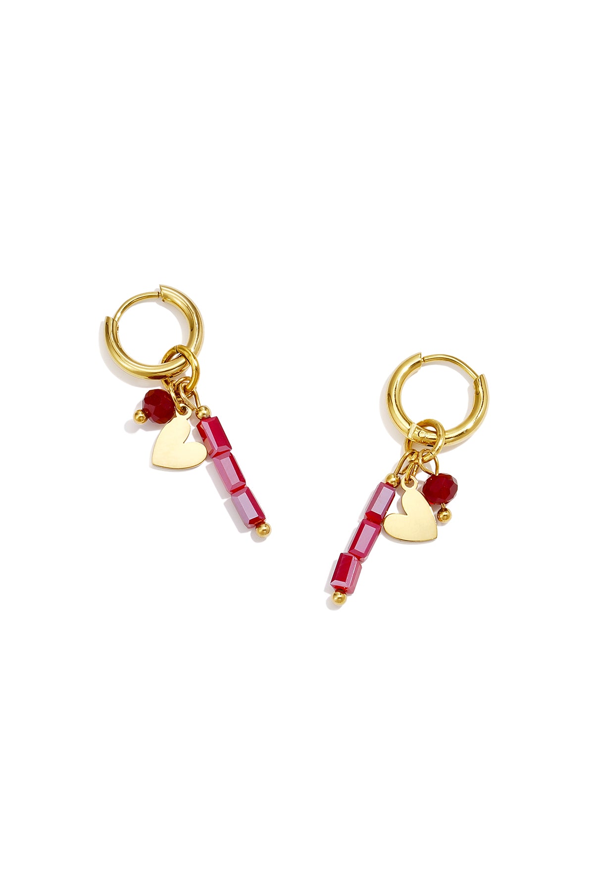 Oorbellen met roestvrijstalen kralen, casual, alledaagse, eenvoudige serie, damessieraden