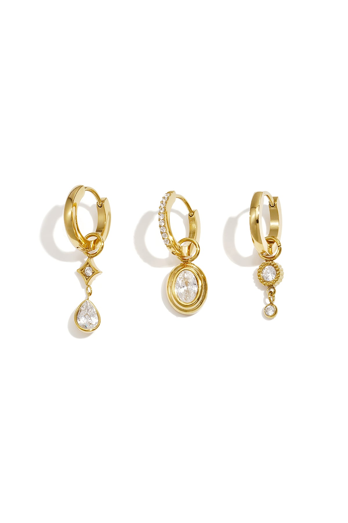 Roestvrijstalen oorbellen setjes Droplet Simple Daily Simple serie dames sieraden