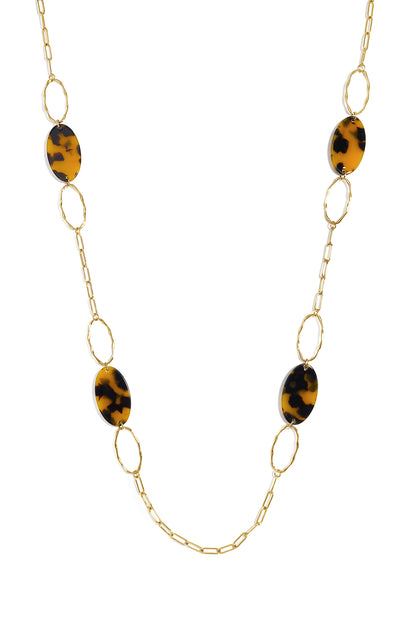 Lange roestvrijstalen ketting in ovale vorm, casual en eenvoudig, voor dagelijks gebruik, dames sieraden