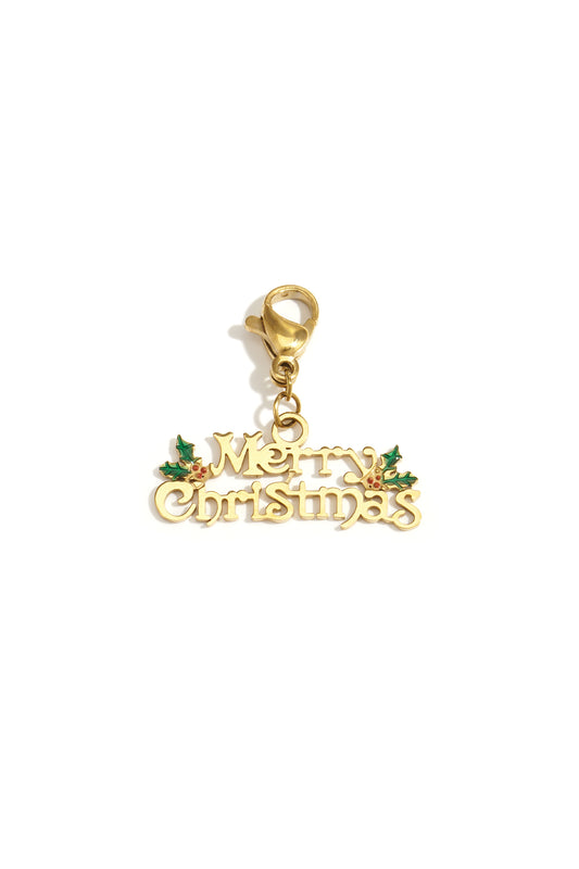 Sieradenbedels van roestvrij staal, letter, casual, kerst, eenvoudige serie, damessieraden