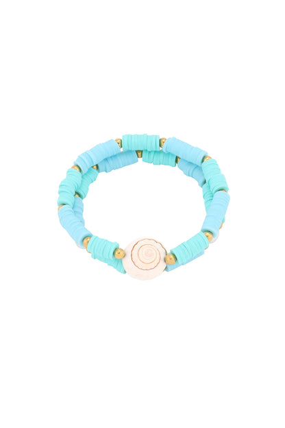 Dubbele schelp armband