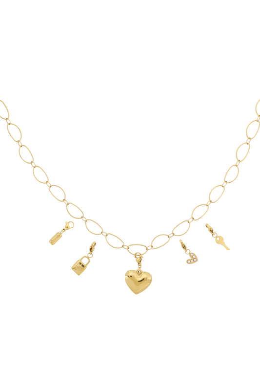 Grote hart DIY ketting