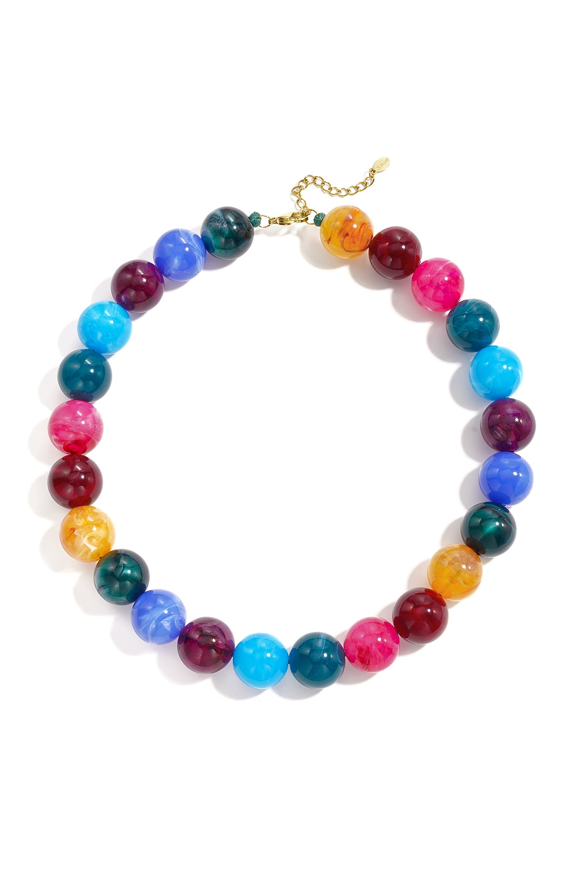 Acryl kralenkettingen, ronde, casual, dagelijkse, eenvoudige serie, dames sieraden