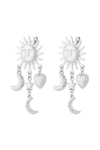 Love to the Moon and Back oorbellen