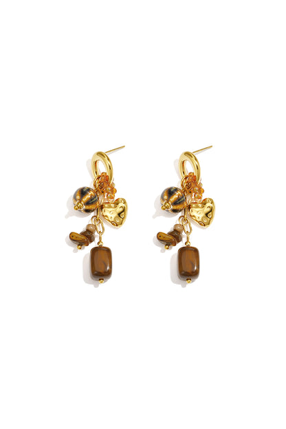 Oorbellen van roestvrij staal met hartjesmotief, casual, dagelijks en romantisch, dames sieraden