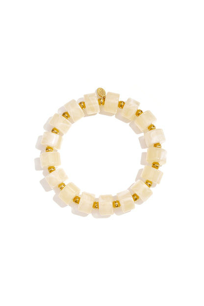 Armbanden van acryl met 14-karaats verguld goud, Daily Simple serie, damessieraden