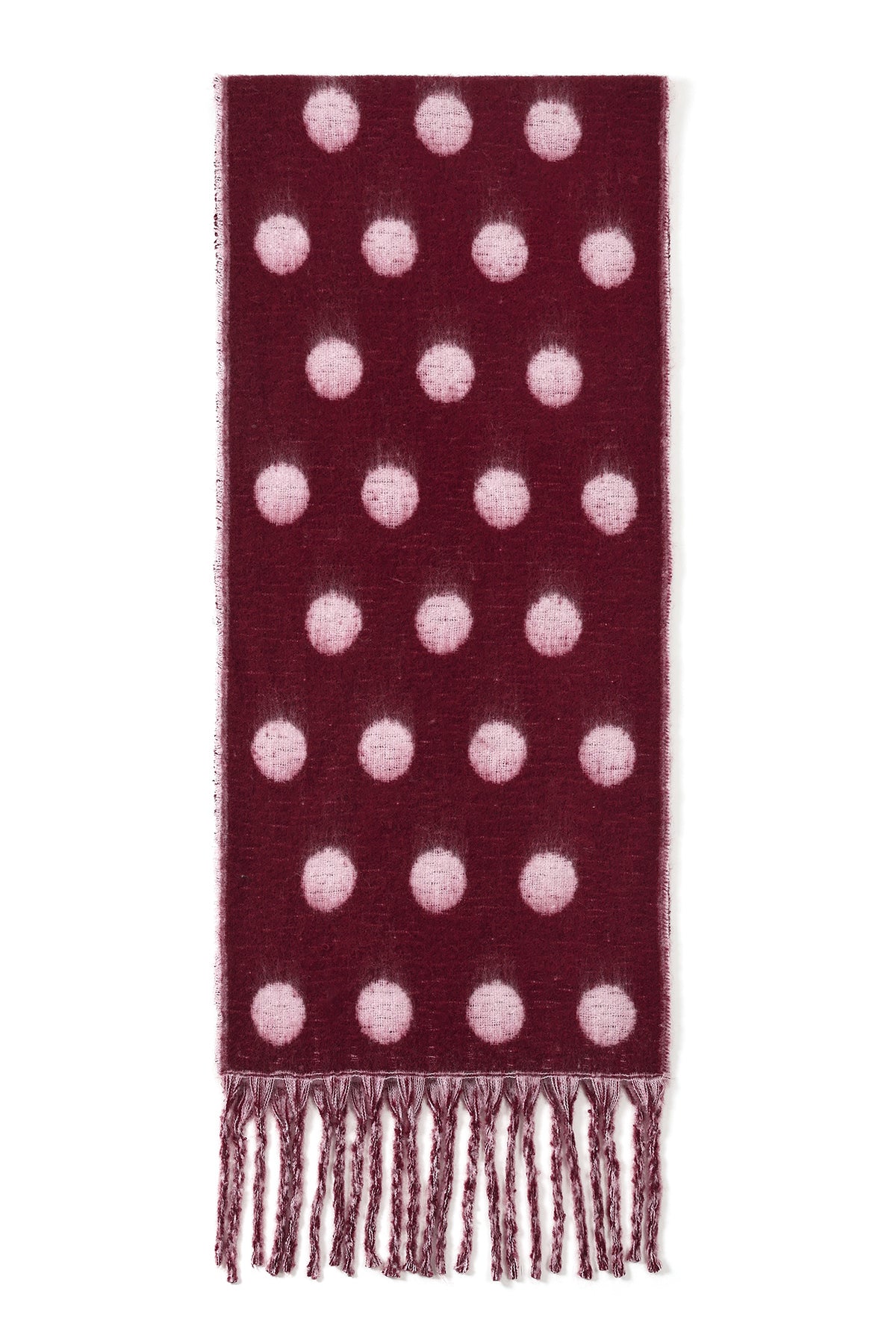 Wintersjaals met stippen, casual, polyester, dagelijkse accessoires