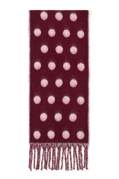 Wintersjaals met stippen, casual, polyester, dagelijkse accessoires