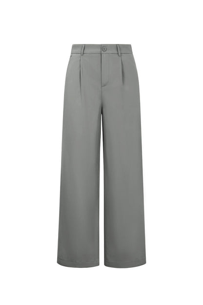 Geweven Polyestervezel Vrouwen Rechte Broek Casual Herfst/Winter