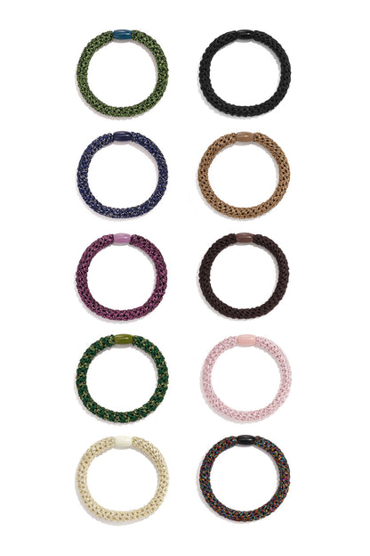 Haarelastiekjes effen kleur eenvoudig polyester dagelijkse accessoires