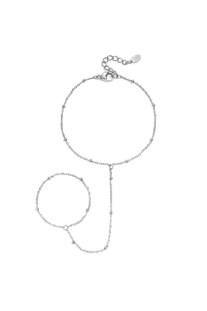 Hand chain met bolletjes details