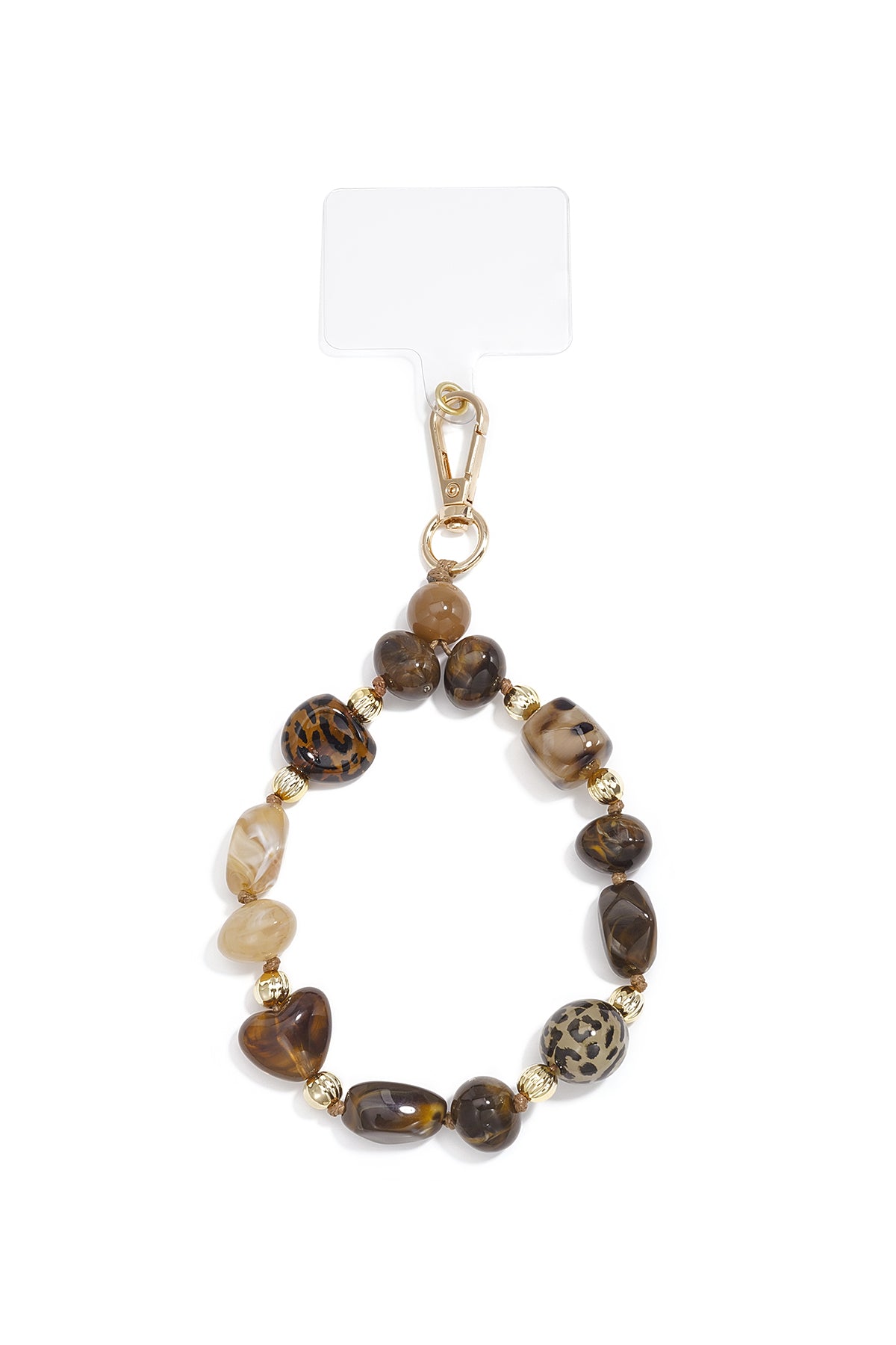 Telefoonketting met onregelmatige vorm, eenvoudige acryl, dagelijkse accessoires