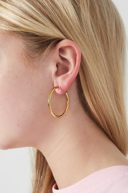 Klassieke hoop clip oorbellen