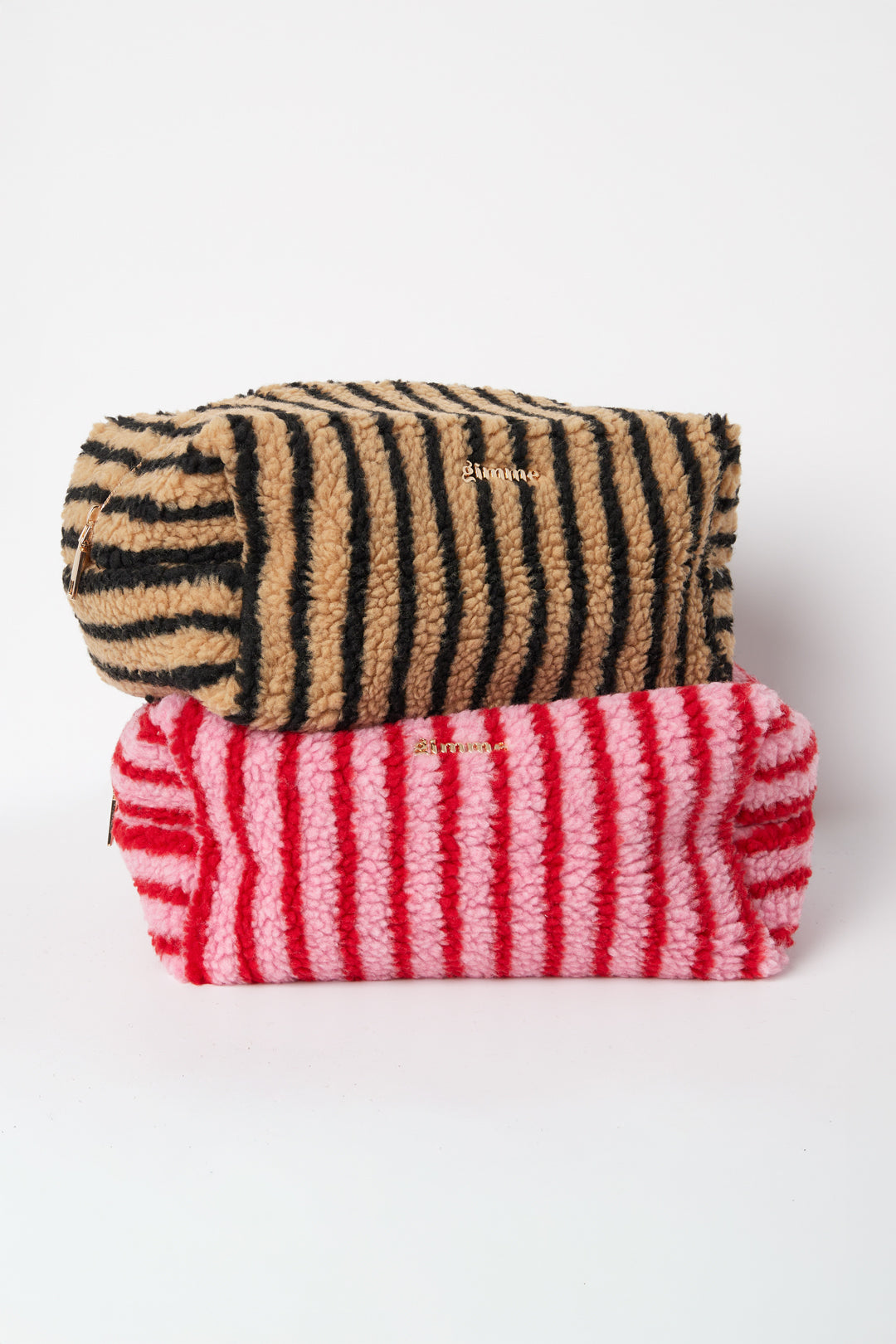 Make-up tasjes met strepen, eenvoudig, polyester, dagelijkse accessoires