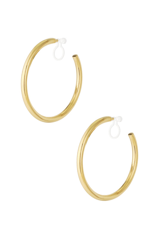 Klassieke hoop clip oorbellen