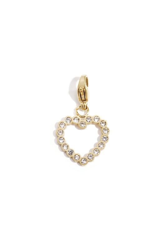 Sieraden bedel ingelegd leeg hart DIY
