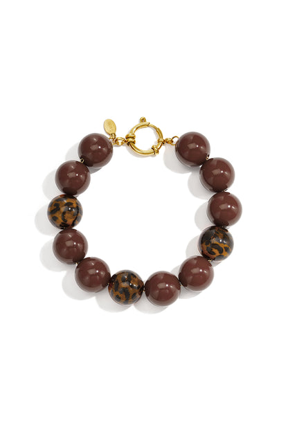 Acryl kralenarmbanden met luipaardprint, eenvoudige dagelijkse serie, dames sieraden