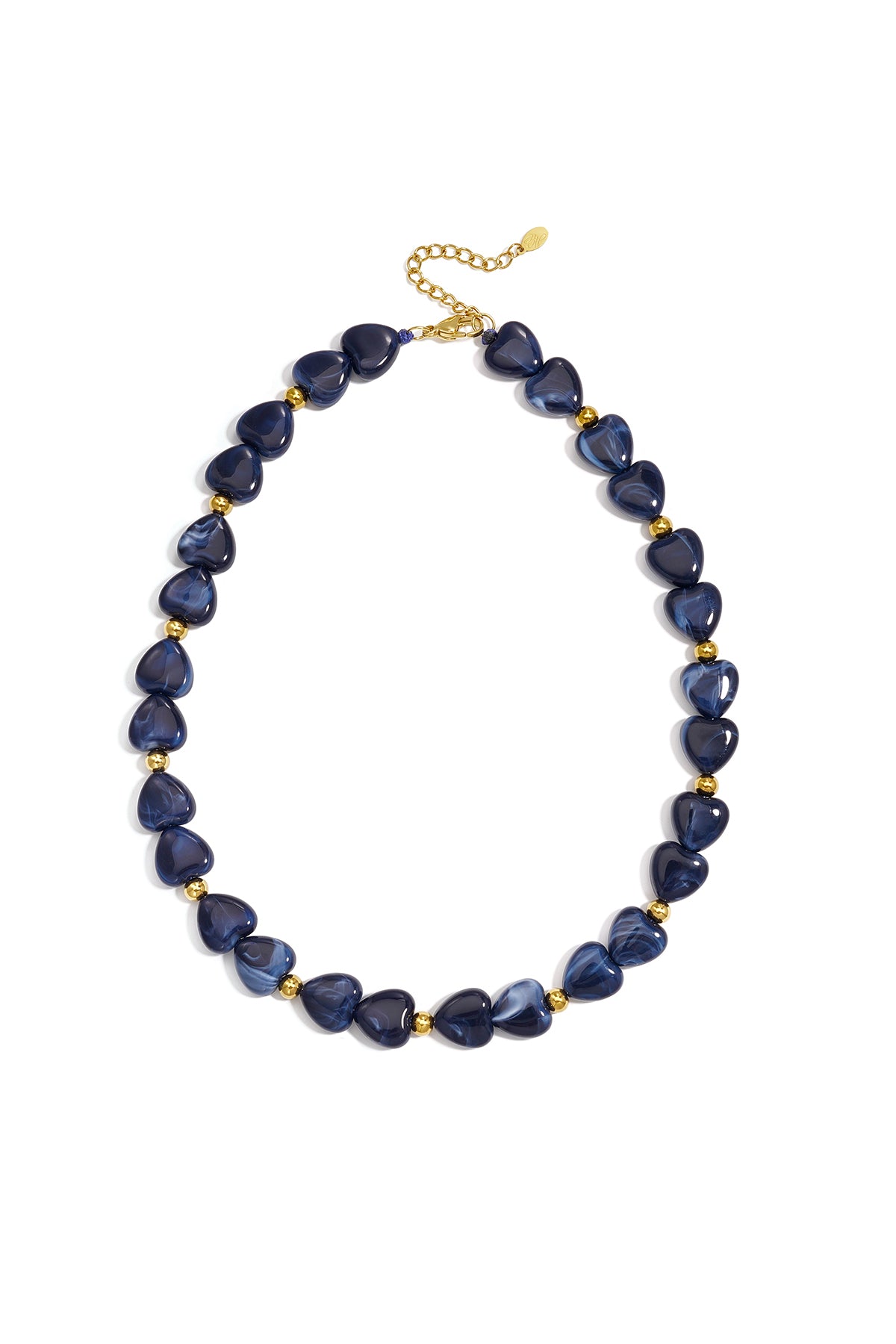 Acryl kralenkettingen met hartje, casual, alledaagse, eenvoudige serie, dames sieraden