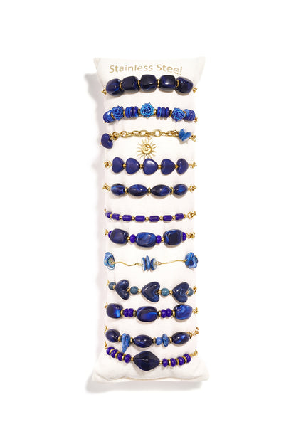 Acryl armbanden display set hartvormige eenvoudige, romantische armbanden serie voor dagelijks gebruik dames sieraden