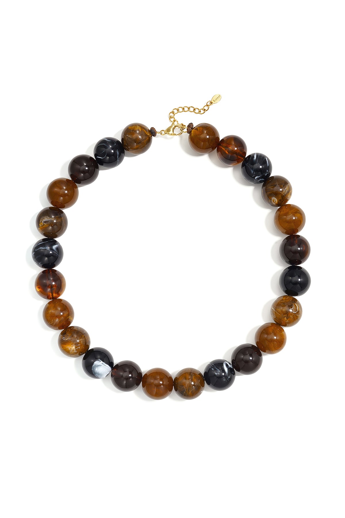Acryl kralenkettingen, ronde, casual, dagelijkse, eenvoudige serie, dames sieraden