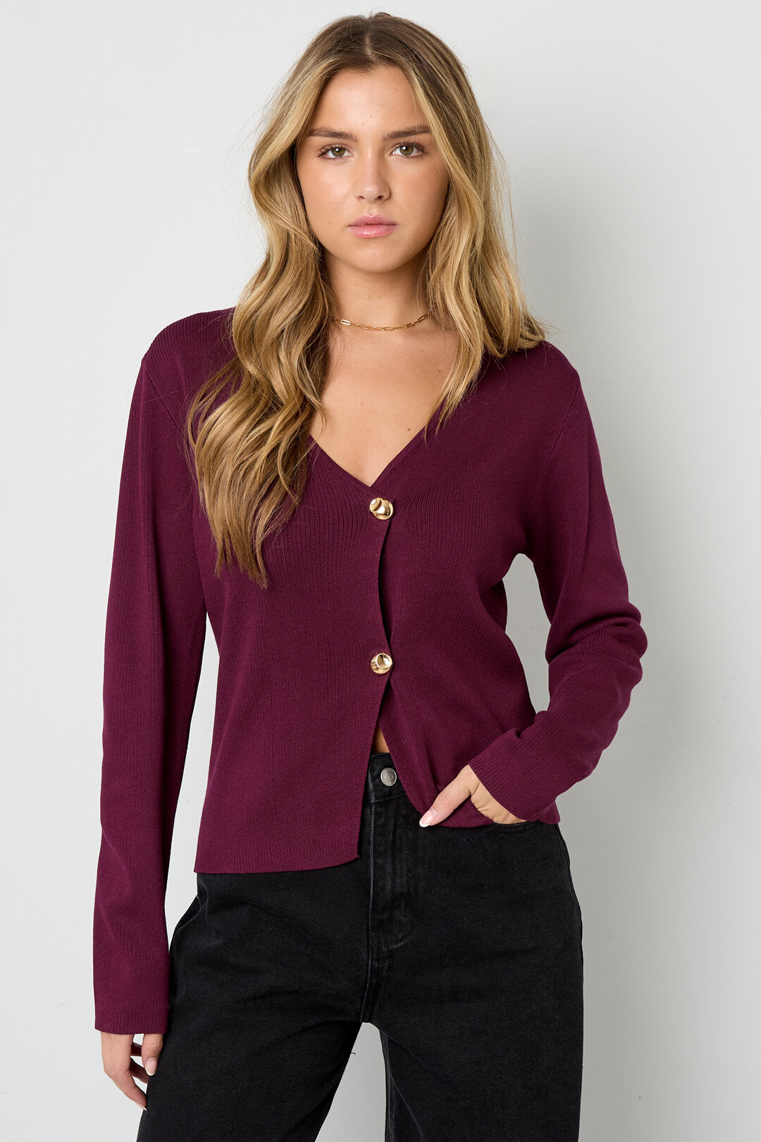 Viscose Gebreide Vrouwen Cardigan Casual Solide Kleur Herfst/Winter