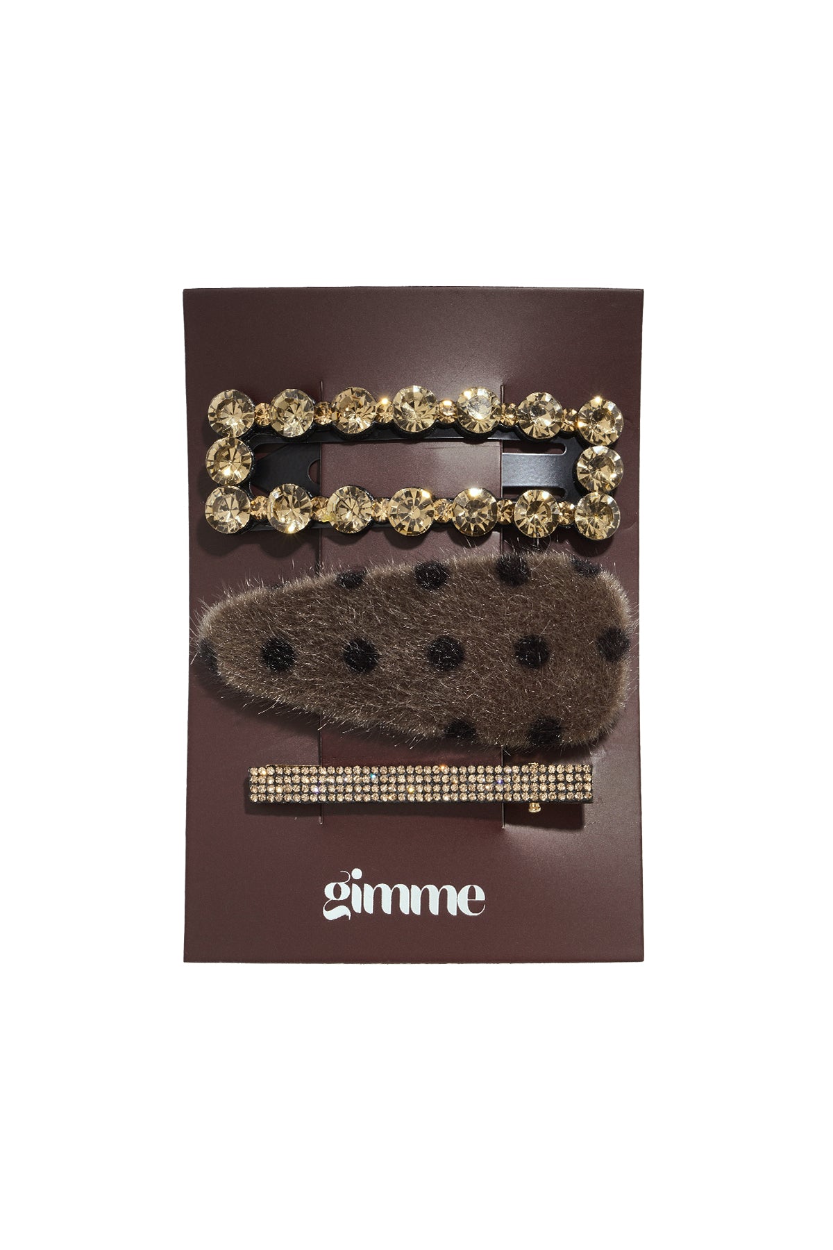 Haarclips met stippen, dagelijkse mohairaccessoires