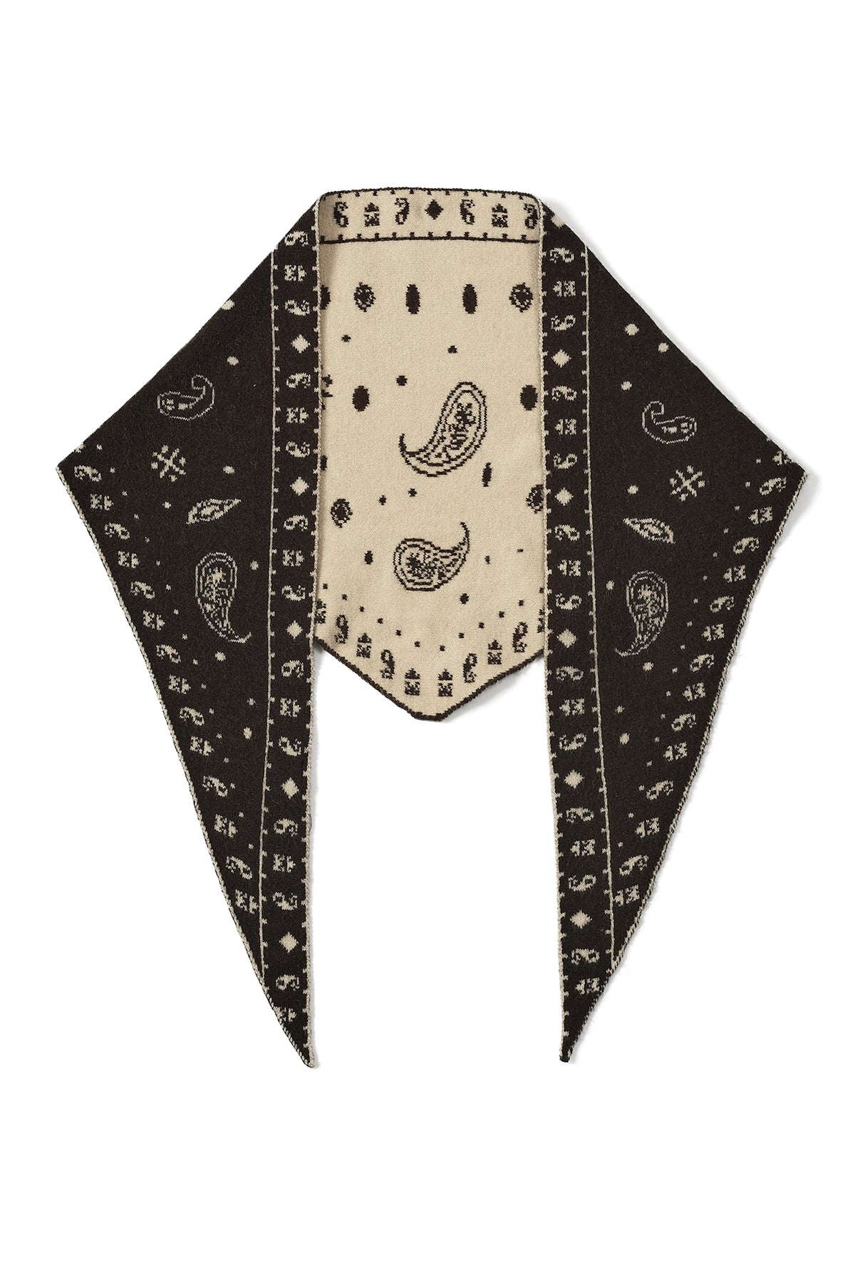 Driehoekige sjaals met paisley-patroon, eenvoudige wollen sjaals, dagelijkse accessoires