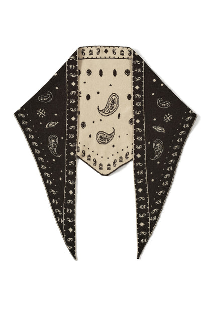 Driehoekige sjaals met paisley-patroon, eenvoudige wollen sjaals, dagelijkse accessoires