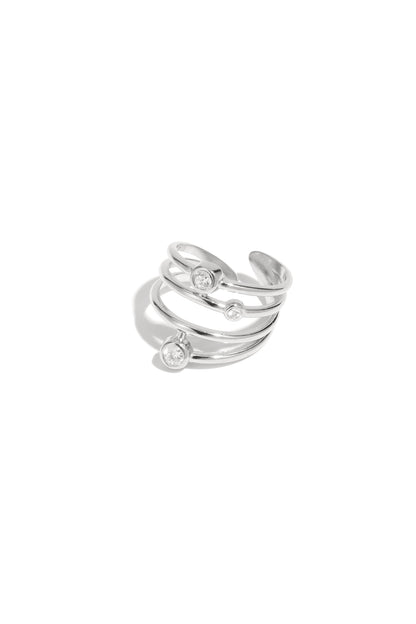 Roestvrijstalen statement ringen, casual, dagelijks, eenvoudig, serie, damessieraden