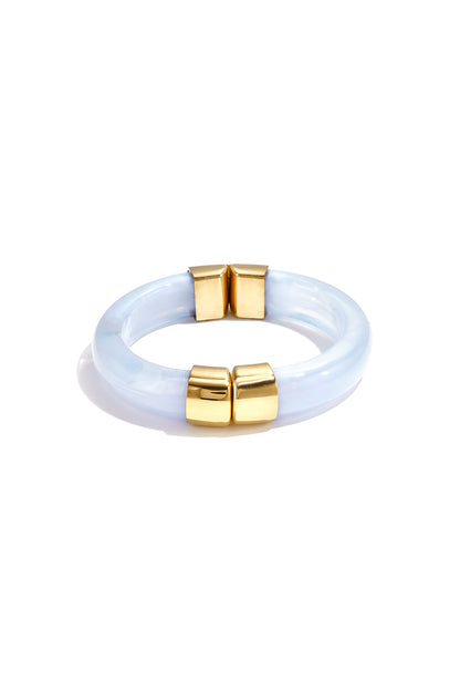 Chunky bangle met gouden details