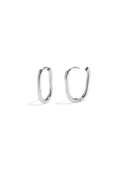 Ovale hoepels Stainless Steel