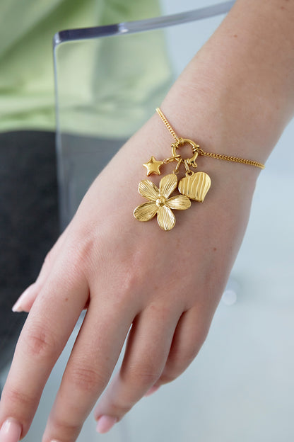 DIY-armband met bloemen