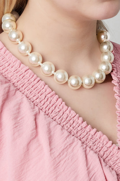 Pearl girl ketting 12mm-25mm