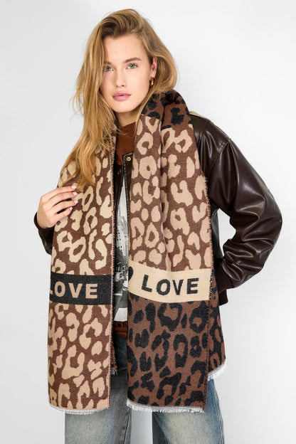 Wintersjaals Luipaardprint Casual Acryl Dagelijkse accessoires